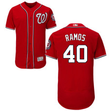 Washington Nationals Wilson Ramos #40 Red Authentic Collection Flexbase Jersey