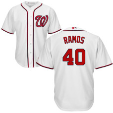Washington Nationals Wilson Ramos #40 White Authentic Cool base Jersey