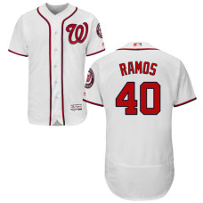 Washington Nationals Wilson Ramos #40 White Authentic Collection Flexbase Jersey