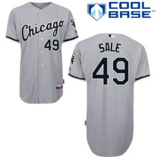 Chicago White Sox #49 Chris Sale Authentic Grey Away Cool Base Jersey
