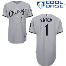 Chicago White Sox #1 Adam Eaton Authentic Grey Away Cool Base Jersey