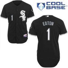Chicago White Sox #1 Adam Eaton Authentic Black Alternate Cool Base Jersey