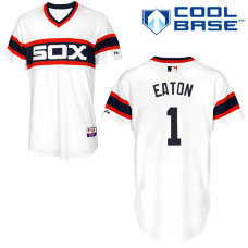 Chicago White Sox #1 Adam Eaton Authentic White Alternate Cool Base Jersey