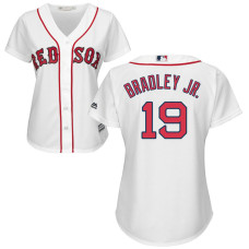 Women - Boston Red Sox #19 Jackie Bradley Jr. Home White Cool Base Jersey