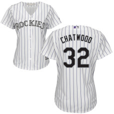 Women - Colorado Rockies Tyler Chatwood #32 White Authentic Cool base Jersey