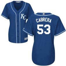 Women - Melky Cabrera #53 Kansas City Royals Alternate Royal Cool Base Jersey