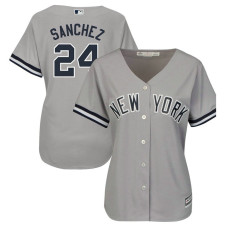 Women - Gary Sanchez #24 New York Yankees Road Grey Cool Base Jersey