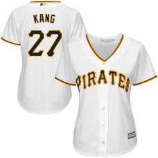 Women - Pittsburgh Pirates Jung Ho Kang White Official Cool Base Jersey