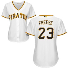 Women - Pittsburgh Pirates #23 David Freese Home White Cool Base Jersey