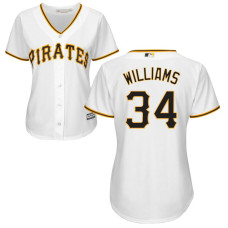Women - Pittsburgh Pirates #34 Trevor Williams Home White Cool Base Jersey