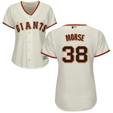Women - San Francisco Giants #38 Michael Morse Home Cream Cool Base Jersey