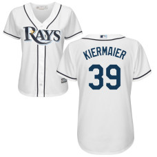 Women - Tampa Bay Rays Kevin Kiermaier #39 White Authentic Cool base Jersey