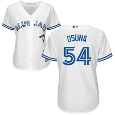 Women - Toronto Blue Jays #54 Roberto Osuna Home White Cool Base Jersey