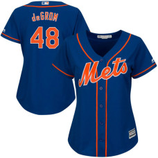 Women - New York Mets Jacob deGrom #48 Royal Official Cool Base Jersey