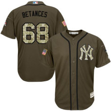 New York Yankees #68 Dellin Betances Olive Camo Jersey