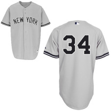 New York Yankees #34 Brian McCann Authentic Grey Away Jersey