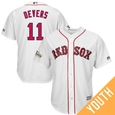 YOUTH Rafael Devers #11 Boston Red Sox 2017 Postseason White Cool Base Jersey