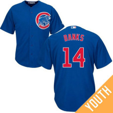 YOUTH Ernie Banks #14 Chicago Cubs Replica Alternate Royal Cool Base Jersey