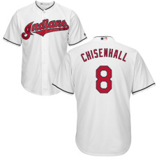 YOUTH Cleveland Indians Lonnie Chisenhall #8 Home White Cool Base Jersey