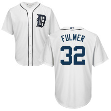 YOUTH Detroit Tigers Michael Fulmer #32 Home White Cool Base Jersey