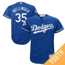 YOUTH Cody Bellinger #35 Los Angeles Dodgers 2017 World Series Bound Royal Cool Base Jersey