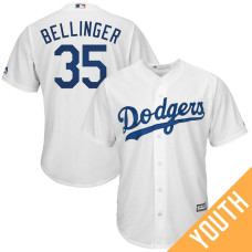 YOUTH Cody Bellinger #35 Los Angeles Dodgers Replica Home White Cool Base Jersey