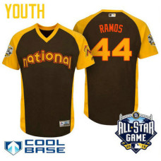 YOUTH 2016 All-Star National Miami Marlins A.J. Ramos #44 Brown Cool Base Jersey