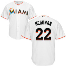YOUTH Miami Marlins #22 Dustin McGowan Home White Cool Base Jersey
