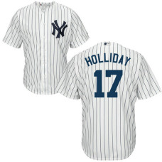 YOUTH New York Yankees #17 Matt Holliday Home White Cool Base Jersey