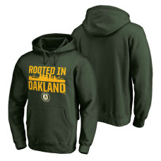 Oakland Athletics Hometown Collection Oakland Roots Pullover Green Hoodie
