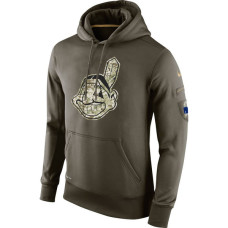 Cleveland Indians Salute To Service Olive Hoodie