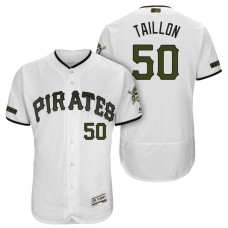 Pittsburgh Pirates #50 Jameson Taillon White 2018 Home Alternate Authentic Collection Flex Base Jersey