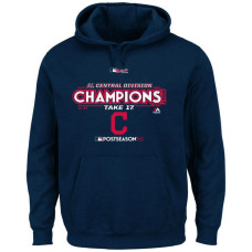 Cleveland Indians 2017 AL Central Division Champions Locker Room Pullover Navy Hoodie