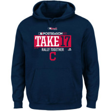 Cleveland Indians 2017 Postseason Participant Big & Tall Pullover Navy Hoodie