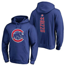 Chicago Cubs #44 Anthony Rizzo Backer Pullover Royal Hoodie