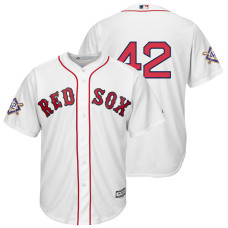 Boston Red Sox White Cool Base Jersey 2018 Jackie Robinson Day