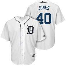 Men Tigers #40 JaCoby Jones 2018 Home Cool Base Jersey