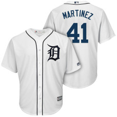Men Tigers #41 Victor Martinez 2018 Home Cool Base Jersey