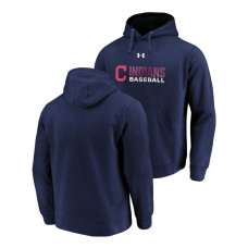 Cleveland Indians Under Armour Navy Commitment Stack Hoodie