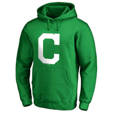 Cleveland Indians Kelly Green St. Patrick's Day White Logo Pullover Hoodie