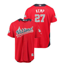 National League #27 Matt Kemp Home 2018 MLB All-Star Red Run Derby Jersey