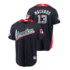 American League #13 Manny Machado 2018 MLB All-Star Navy Home Run Derby Jersey