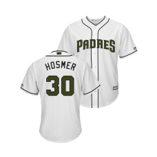 San Diego Padres White #30 Eric Hosmer Cool Base Jersey 2018 Memorial Day