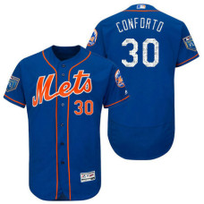 New York Mets #30 Michael Conforto Royal 2018 Spring Training Flex Base Jersey