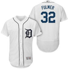Detroit Tigers #32 Michael Fulmer White 2018 Home Authentic Collection Flex Base Jersey