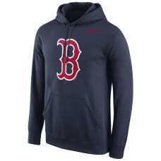 Red Sox Primary Logo Fleece Navy Pullover Hoodie