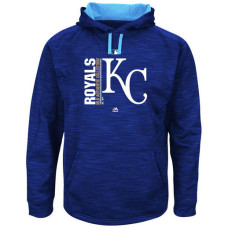 Royals Authentic Collection Team Icon Streak Fleece Royal Pullover Hoodie