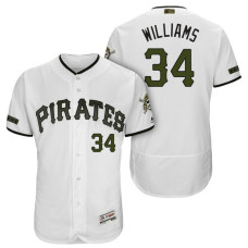 Pittsburgh Pirates #34 Trevor Williams White 2018 Home Alternate Authentic Collection Flex Base Jersey