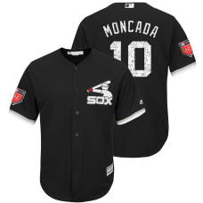 Chicago White Sox #10 Yoan Moncada Black 2018 Spring Training Cool Base Player Jersey