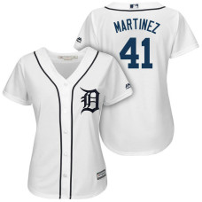 Women Tigers #41 Victor Martinez 2018 Home Cool Base Jersey